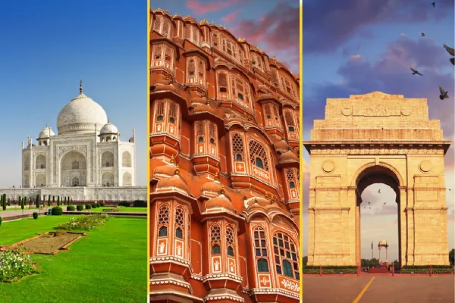 Golden Triangle Tour from Agra to Delhi 7N/8D